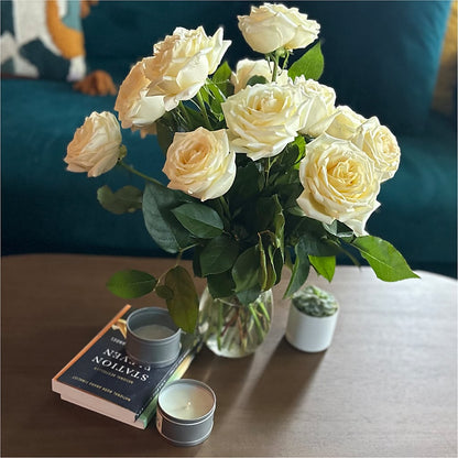 Long Stem Yellow Rose Bouquet –  Sweet Peas Of Jennersville, West Grove PA